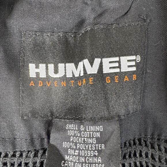 Humvee Adventure Gear Vest Mens XL Black Utility Photography Safari Mesh Pockets - Picture 4 of 13